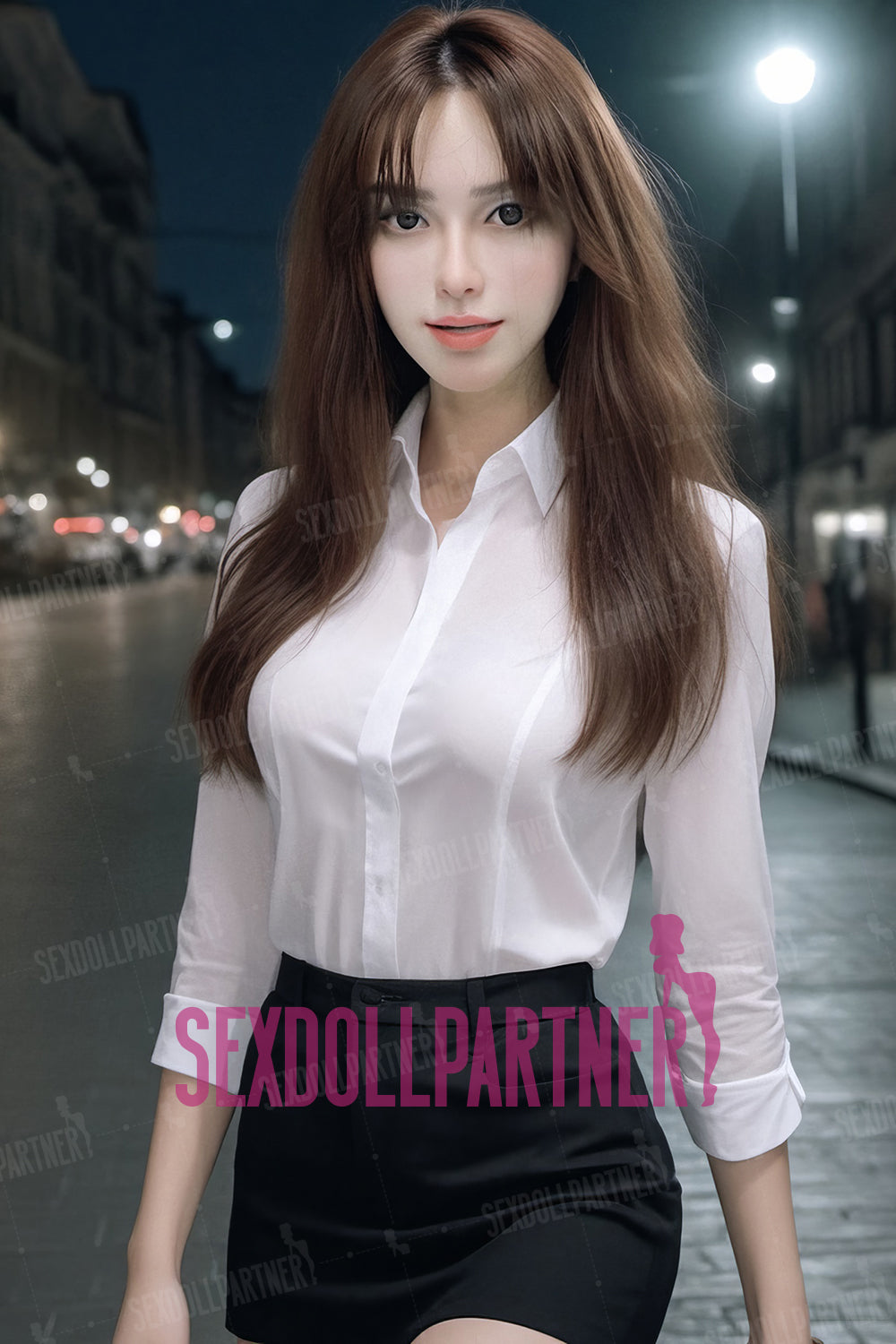 US Stock - Adie 4ft92/ 150cm K162 Silicone Head TPE Body Small Tits Best Female Sex Doll