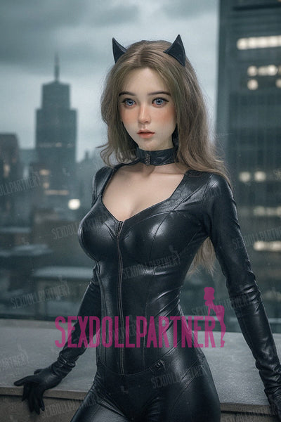 US Stock - Leah 5ft41/ 165cm S012 Head Silicone Head TPE Body Small Breast Cute Real Life Sex Doll Free 2nd Head