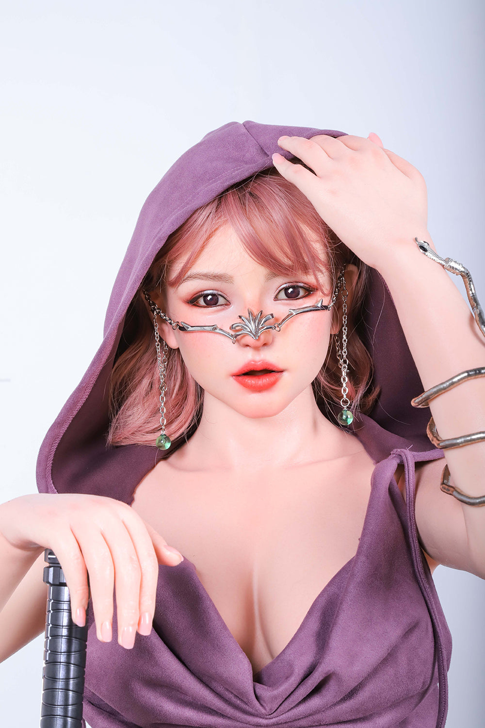 Gene 5ft41/ 165cm #Y17 Blowjob Head Full Silicone Cute Barbi Adult Sex Doll For Men