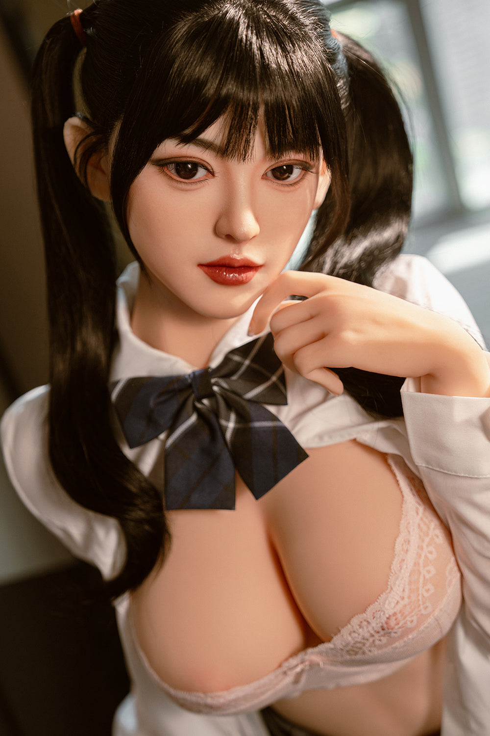 US Stock - Gwen 5ft25 / 160cm #290 Silicone Head TPE Body High-quality Realistic Japanese Sex Doll