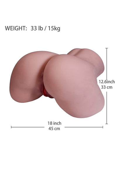 EU Stock - TPE 33 lbs/15kg Real Size Big Butt Cheap Sex Doll Torso For Men