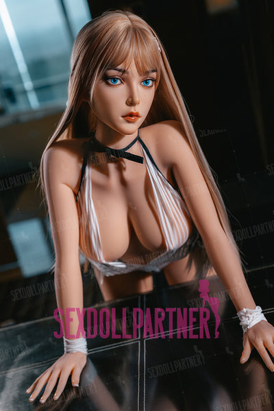 US Stock - YAMIEE Carlee 5ft25 / 160cm #K29 Silicone Head TPE Body Blonde Cute Girl Adult  Sex Doll