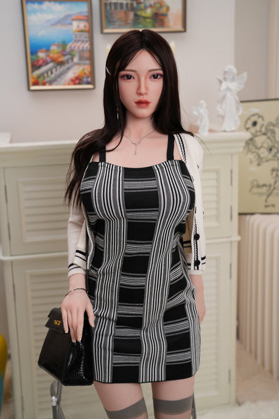 US Stock - Misaki 5ft58/170cm #C47 Silicone Head TPE Body Full Size Japanese Love Doll Free 2nd Head