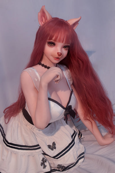 Neko 4ft92/ 150cm #ZHB003 Full Silicone Hentai Cat Sex Doll With Small Boobs For Blowjob