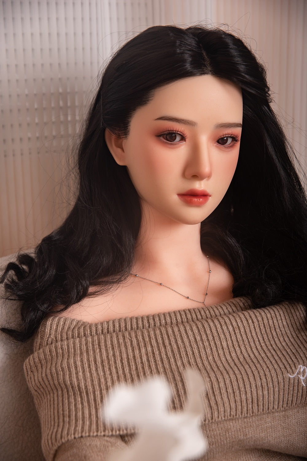 US Stock - RIDMII Muncey 163cm Unique Design Asian Silicone Head TPE Body Long Black Hair Love Sex Doll - 163cm, New Arrivals, Unique Design, US Stock - SexDollPartner