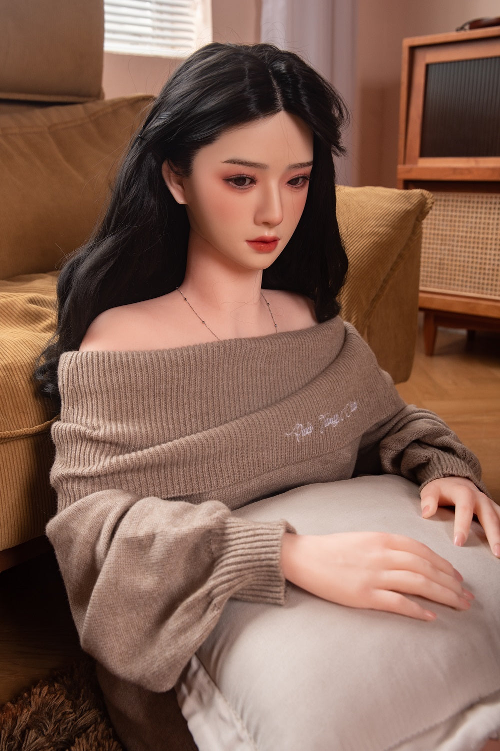 US Stock - RIDMII Muncey 163cm Unique Design Asian Silicone Head TPE Body Long Black Hair Love Sex Doll - 163cm, New Arrivals, Unique Design, US Stock - SexDollPartner