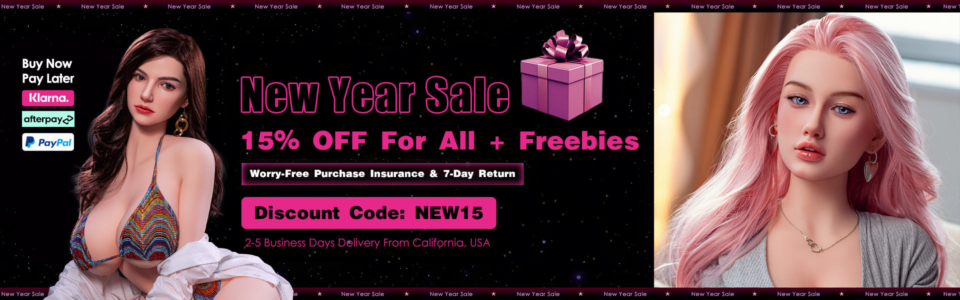 2025 New Year Sale Sex Doll Banner