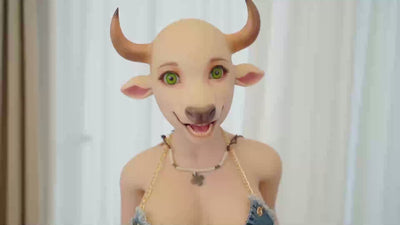 Dolls Castle Bessie 5ft18/ 158cm SZ3 Head Full Silicone Cow Girl Hentai Realistic Sex Doll For Blowjob