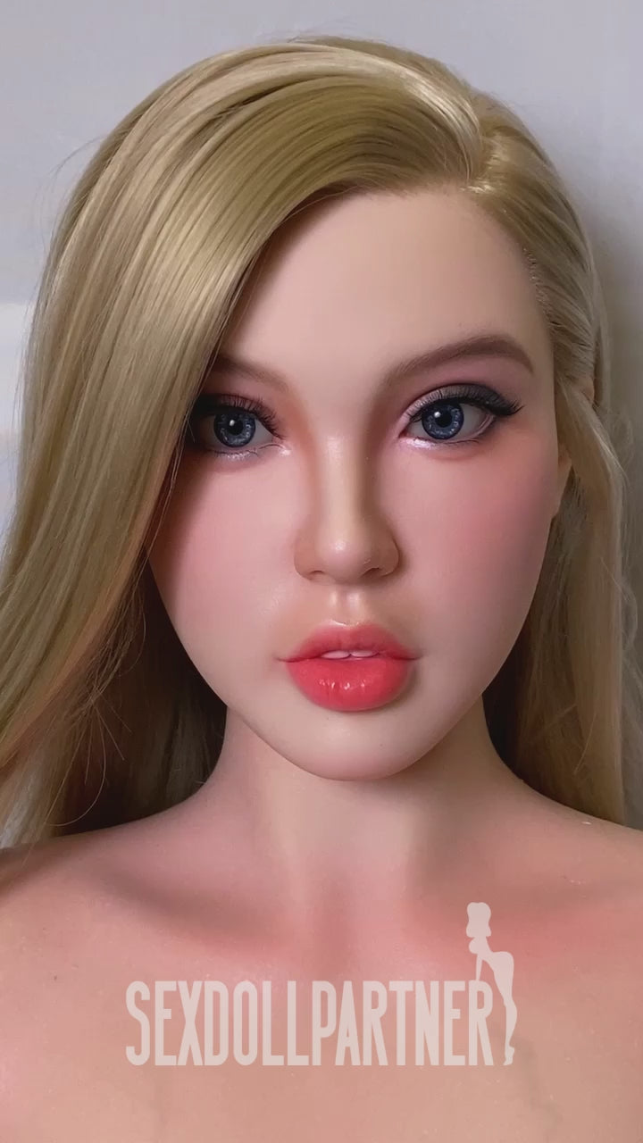 RIDMII Olena 5ft45/ 166cm Unique Design Full Silicone Sexy Blond Fat Ass Realistic Sex Doll Free Extra Head