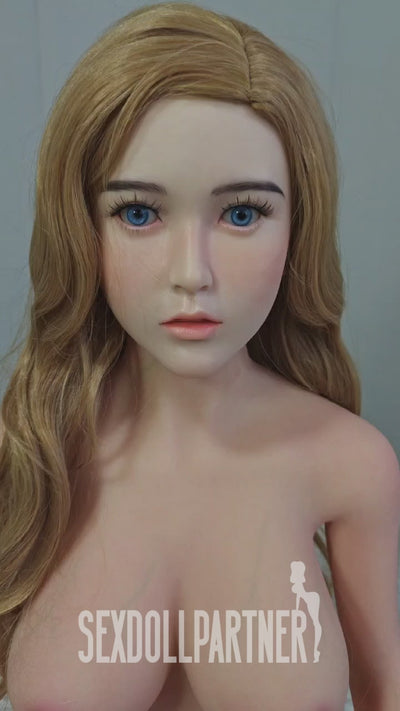 US Stock - Leah Plus 4ft92/ 50cm S012 Silicone Head TPE Body Medium Tits Lovely Lightweight Sex Doll