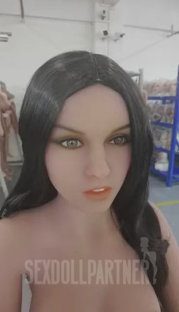 EU Stock - Warner 5ft15/ 157cm 149 Head TPE Full Size New Lightweight Hot Girl Sex Doll With Black Curly Hair